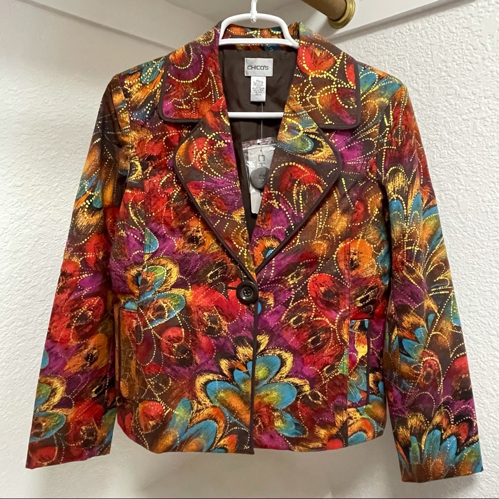 🆕CHICO’S Blazer Fairy Wings Lucinda Sz 0